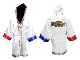 Customize Kanong Boxing Fight Robe : White